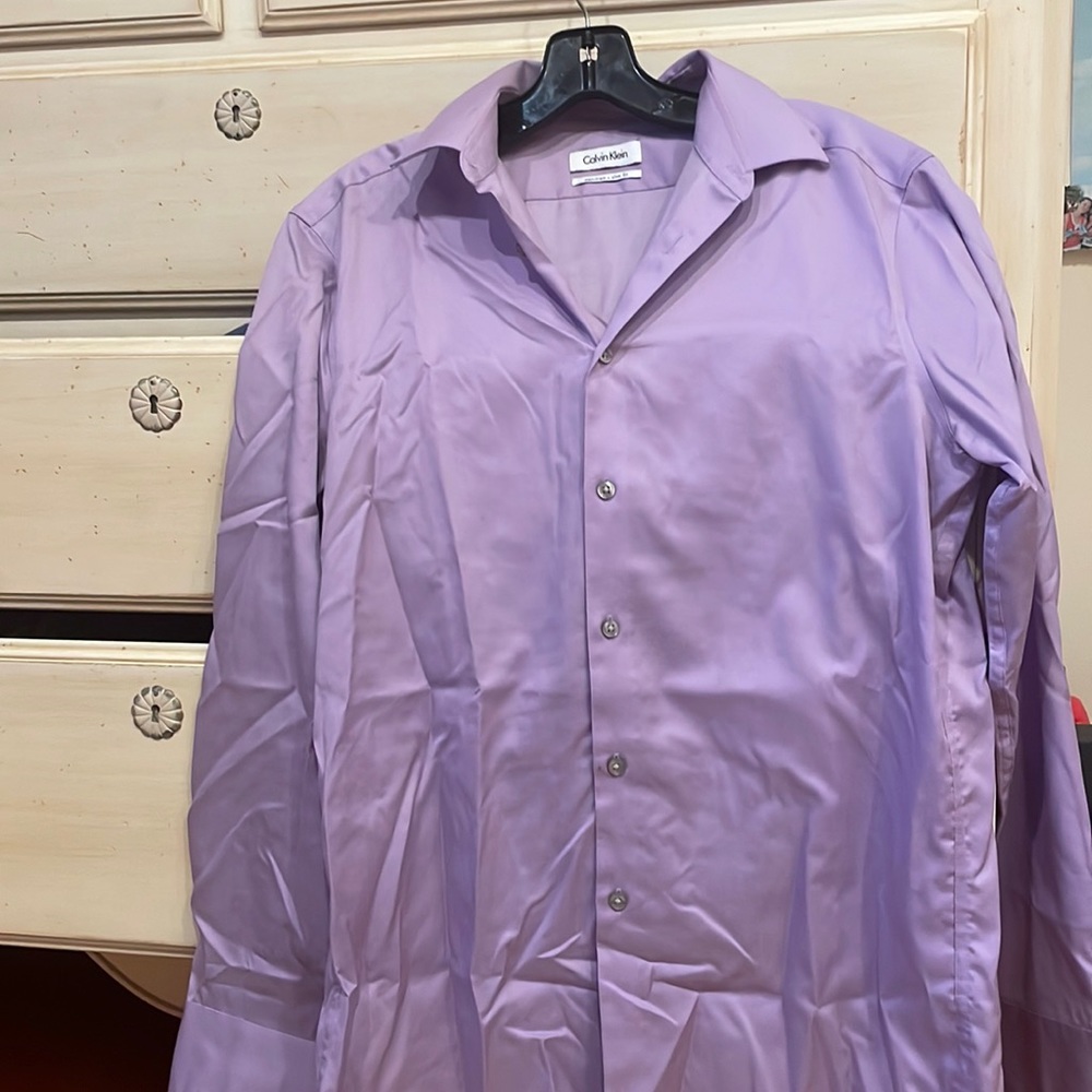 Purple no iron shirt